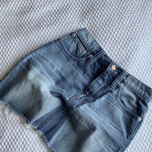 Madewell Highwaisted Denim Skirt